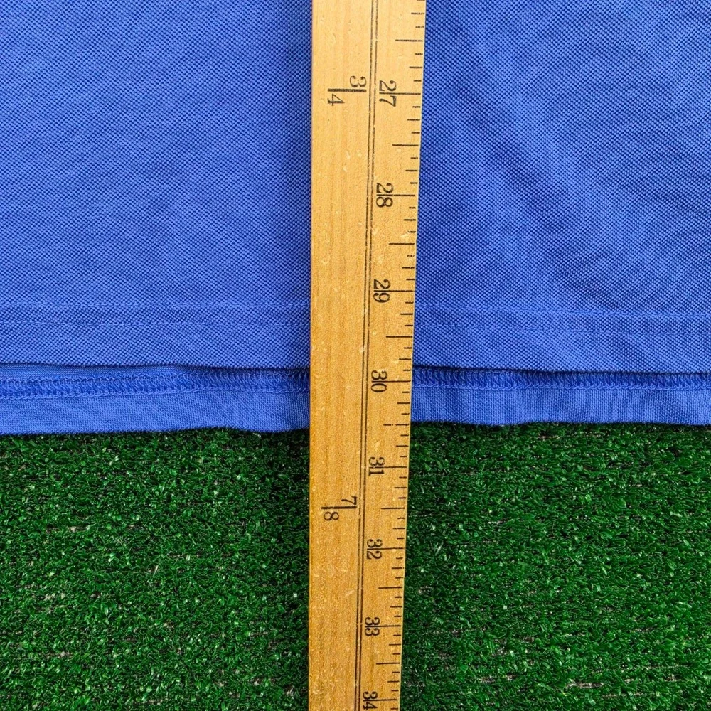 Greyson Golf Polo‎ Shirt Mens XL Blue Pique Performance Short Sleeve